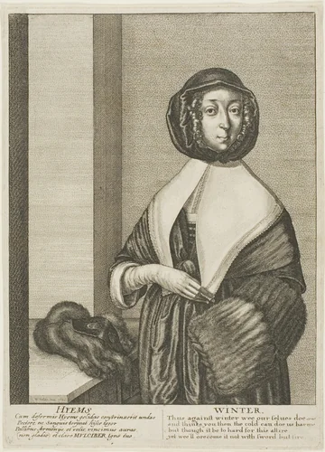Winter by Wenceslaus Hollar, print, 1641