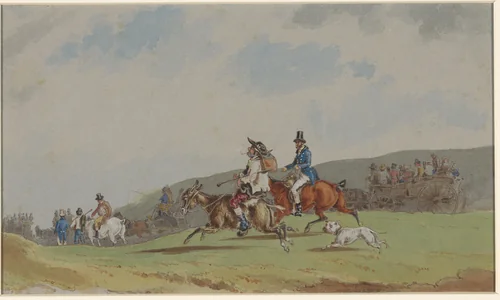 Don Quichot en Sancho Panza (?) by anonymous, drawing, 1800-1900