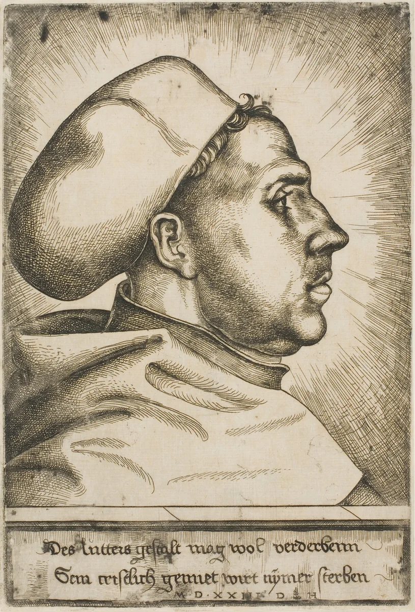 Martin Luther by Daniel Hopfer
Lucas Cranach the Elder, print, 1523