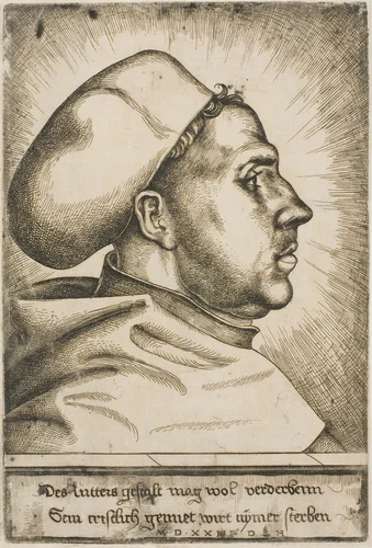 Martin Luther by Daniel Hopfer
Lucas Cranach the Elder, print, 1523