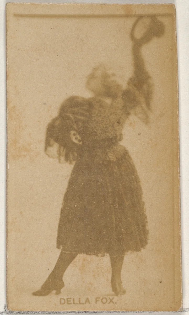 Della Fox, from the Actors and Actresses series (N45, Type 8) for Virginia Brights Cigarettes by Allen & Ginter, photograph, 1885-1891