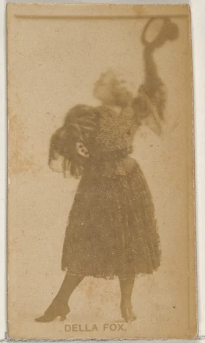 Della Fox, from the Actors and Actresses series (N45, Type 8) for Virginia Brights Cigarettes by Allen & Ginter, photograph, 1885-1891