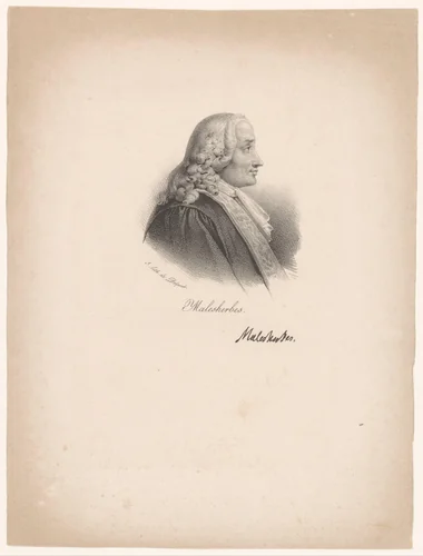 Portret van Chrétien-Guillaume de Lamoignon de Malesherbes by anonymous, print, 1818-1842