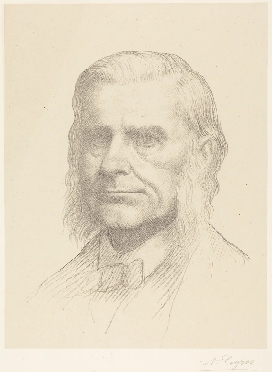 Professor Huxley, 2nd plate by Alphonse Legros, print, 1837-1911