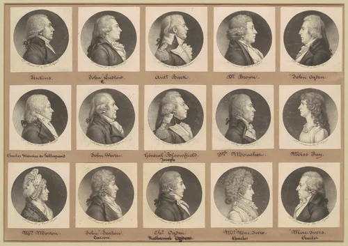Saint-Mémin Collection of Portraits, Group 7 by Charles B. J. Févret de Saint-Mémin, volume, 1798-1799