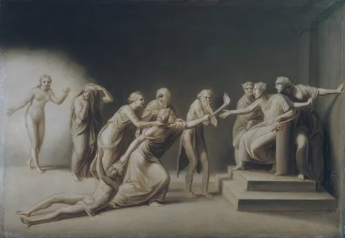 The Calumny of Apelles by John Vanderlyn, artwork, 1849
