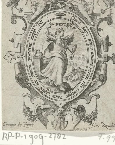 Voorzichtigheid by Unknown, print, 1574-1611