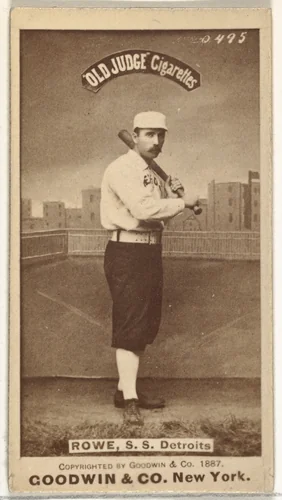 John Charles "Jack" Rowe, Shortstop, Detroit Wolverines, from the Old Judge series (N172) for Old Judge Cigarettes by Goodwin & Company, photograph, 1887