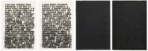 Untitled: (Four Etchings A-D) by Glenn Ligon, print, 1992