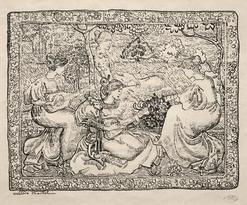 Music by Aristide Maillol, print, 1893-1941