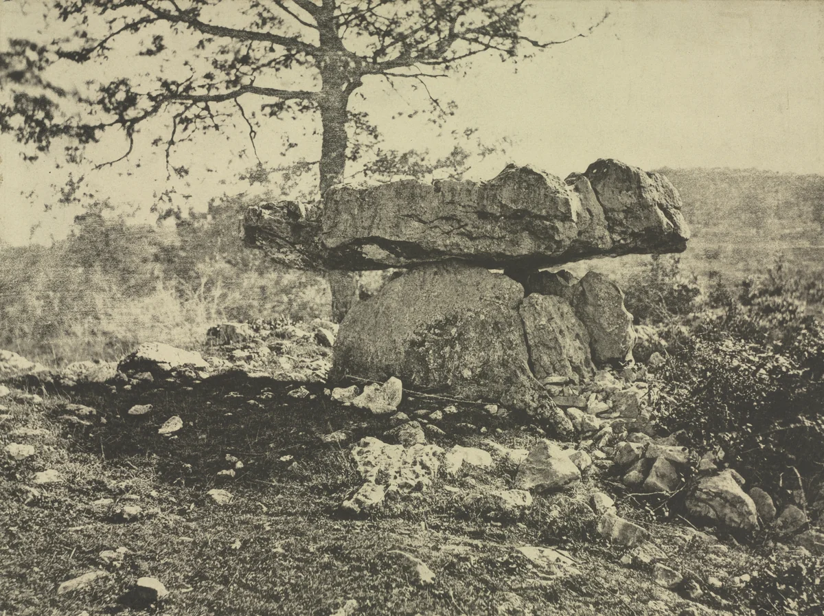 Dolmen, Cap del Puetch, Ariège, France by Arthur A. Taylor, photograph, 1865-1869