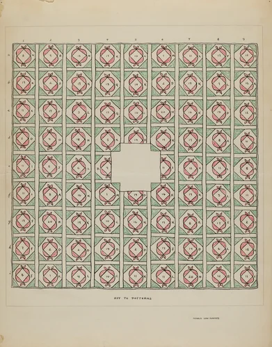 Quilt by Francis Law Durand, index of american design, 1935-1942