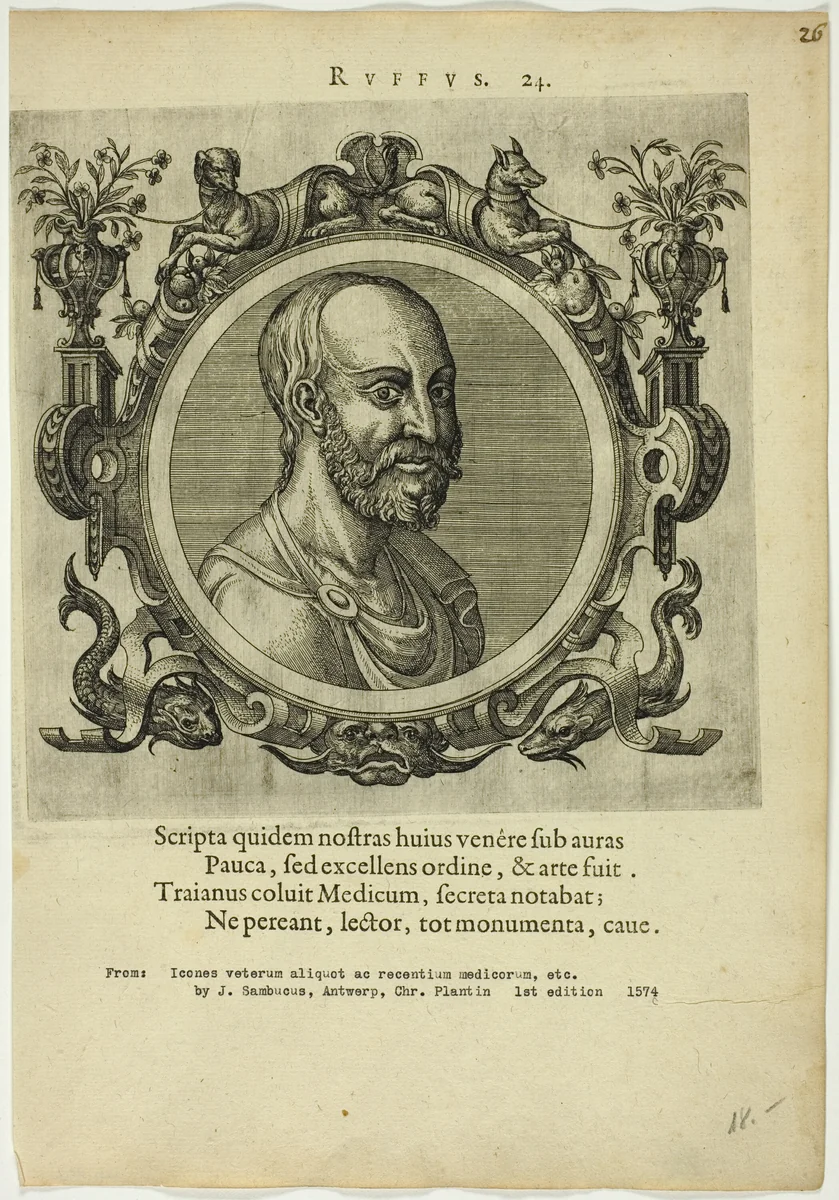 Portrait of Ruffus by Unknown Artist, print, 1574