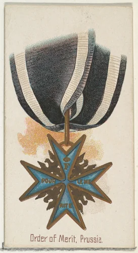 Order of Merit, Prussia, from the World's Decorations series (N30) for Allen & Ginter Cigarettes by Allen & Ginter, print, 1890