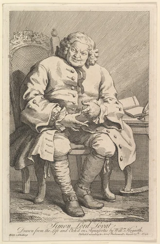 Simon Lord Lovat by William Hogarth, print, 1746