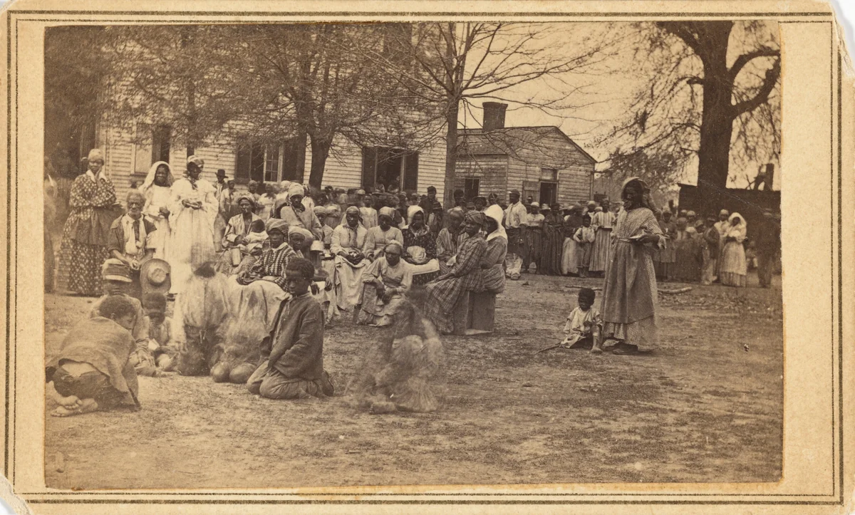 Refugee Camp, Bullard Plantation by McPherson & Oliver, photograph, 1864