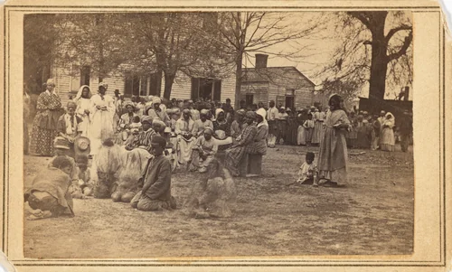 Refugee Camp, Bullard Plantation by McPherson & Oliver, photograph, 1864