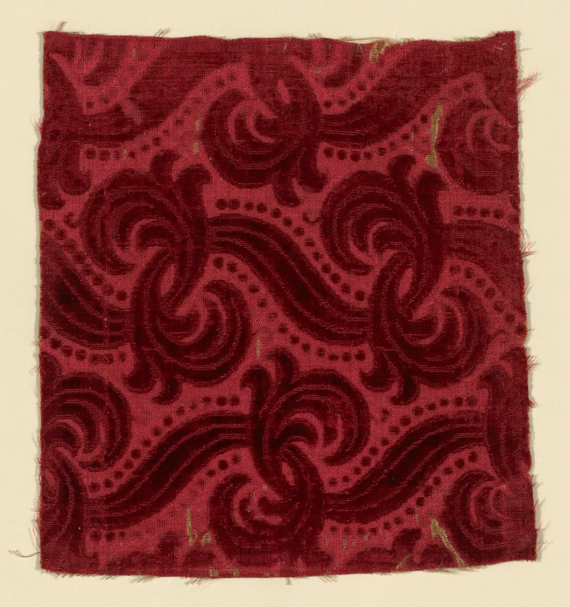 Fragment by Italy or France, textile, 1590-1610