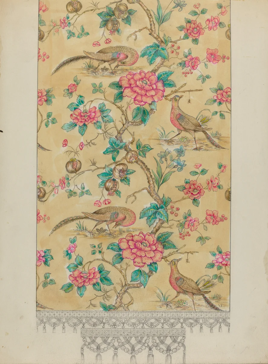 Curtain Drapery by Henry Meyers, index of american design, 1936