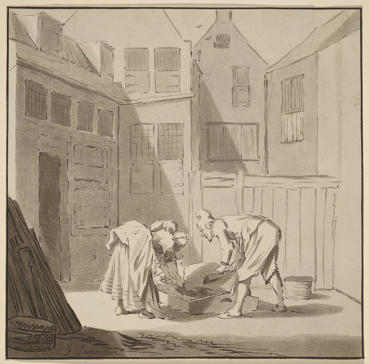 Hog Slaughterers by Cornelis Ploos van Amstel
Bernhard Schreuder
Gerard ter Borch
Jan Pietersz Saenredam, print, 1778-1787