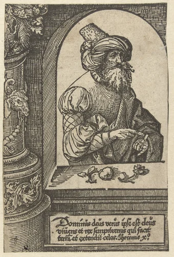 De profeet Jeremia by Jacob Cornelisz van Oostsanen, print, 1521-1525