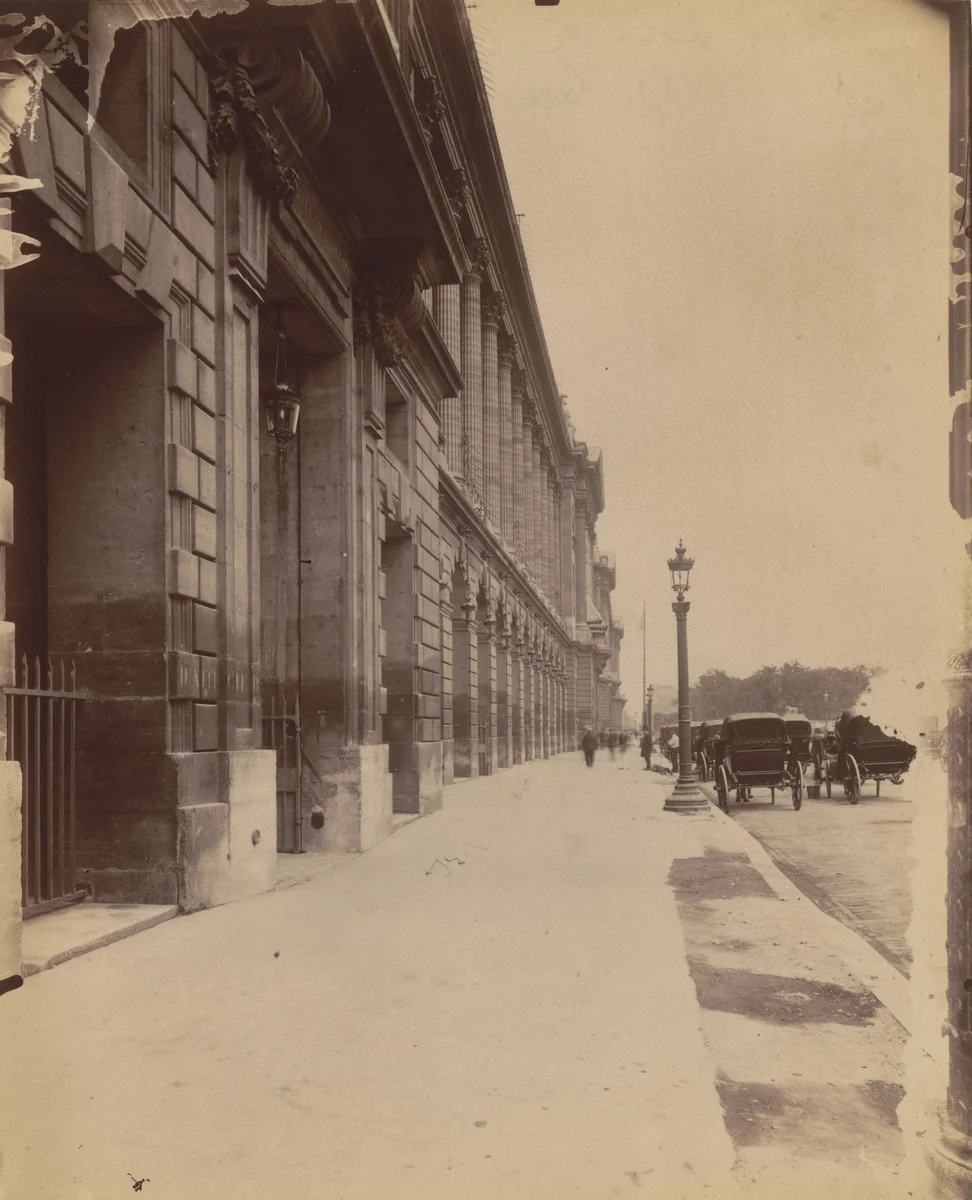 Ancien Hôtel de Crillon,10 Place de la Concorde by Eugène Atget, photograph, 1903