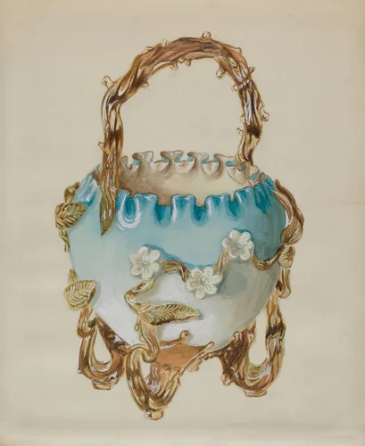 Ornamental Basket by Robert Stewart, index of american design, 1936