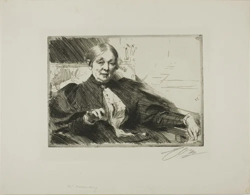 Anna Wallenberg by Anders Zorn, print, 1895