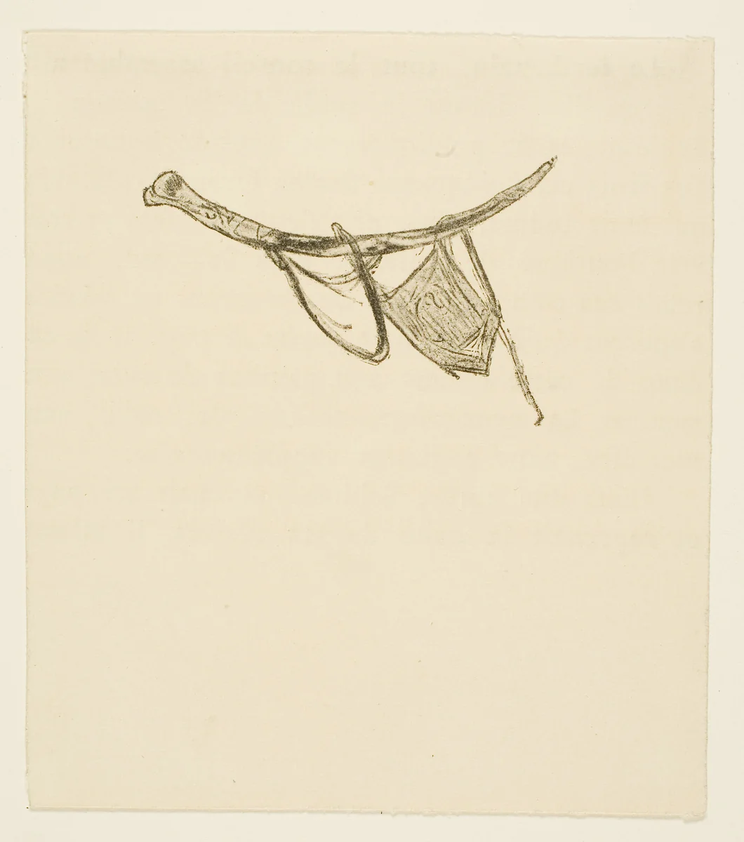 Tailpiece from Au Pied du Sinaï by Henri de Toulouse-Lautrec, print, 1897