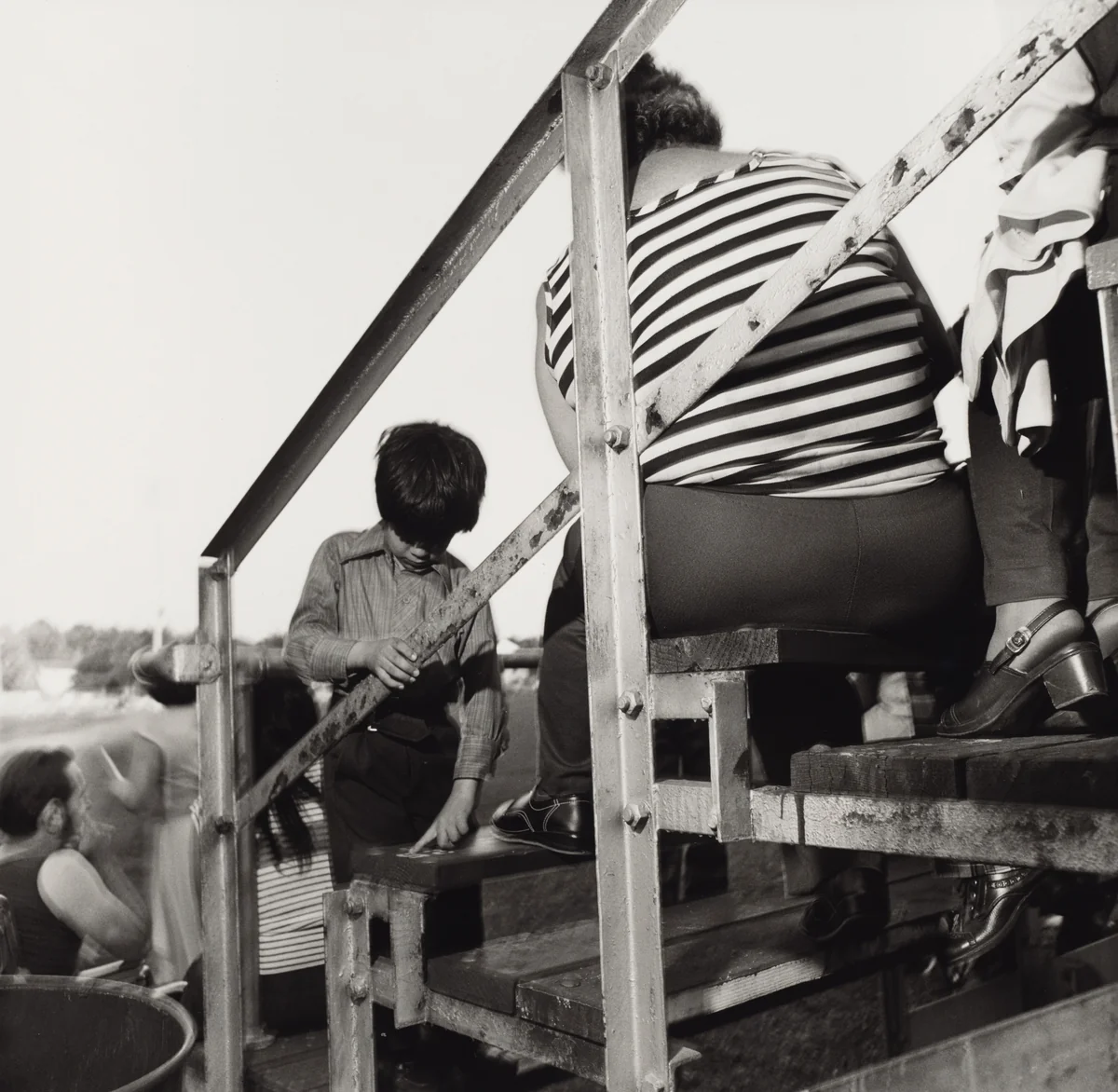 Graduation, Bangor High School, Bangor, Pennsylvania by Larry Fink, photograph, 1979