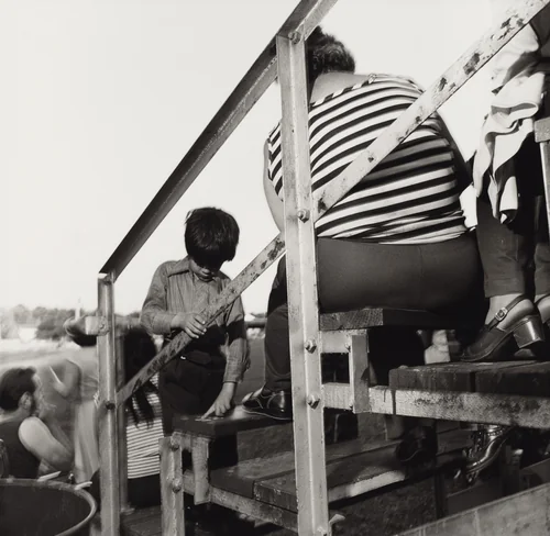 Graduation, Bangor High School, Bangor, Pennsylvania by Larry Fink, photograph, 1979
