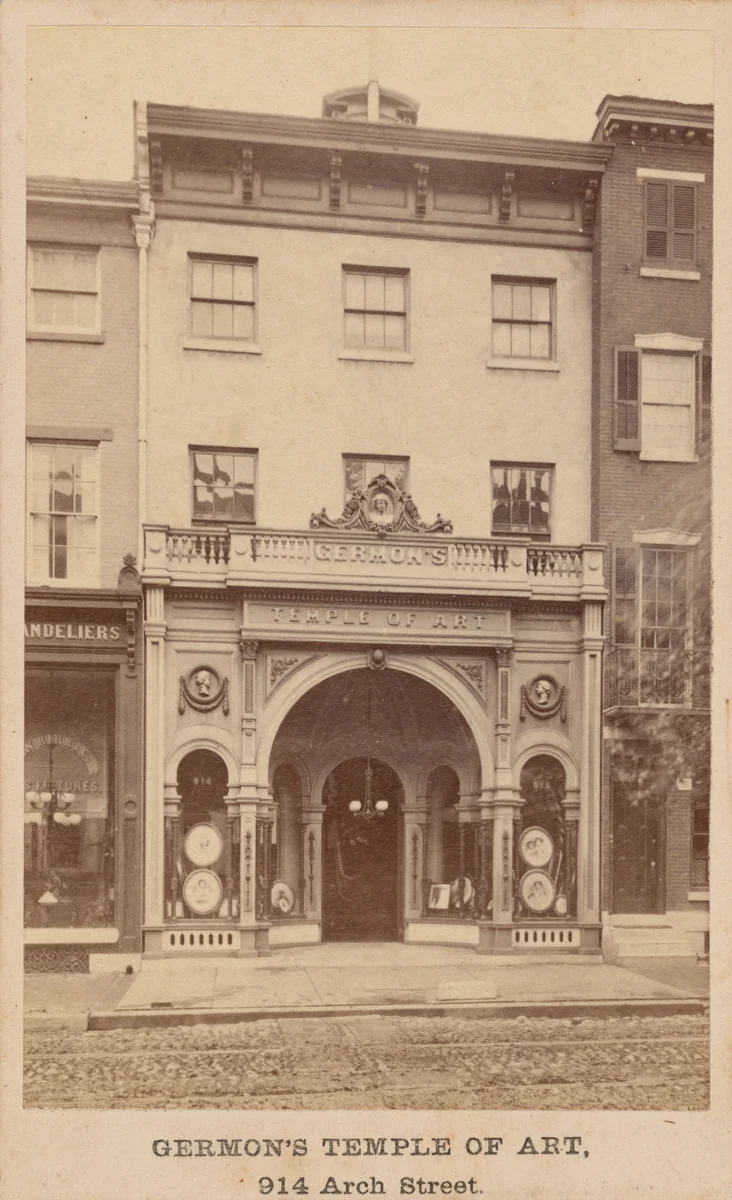 Germon's Temple of Art by Washington L. Germon, photograph, 1860-1869