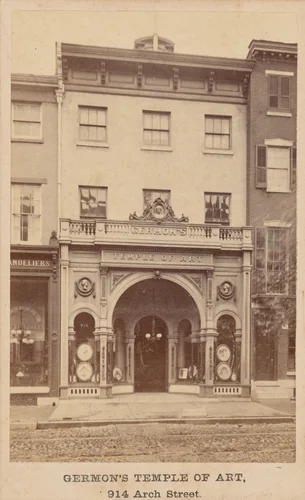 Germon's Temple of Art by Washington L. Germon, photograph, 1860-1869