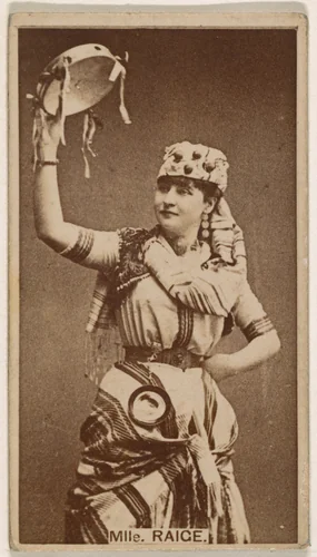 Mlle. Raige, from the Actresses series (N245) issued by Kinney Brothers to promote Sweet Caporal Cigarettes by Kinney Brothers Tobacco Company, photograph, 1890