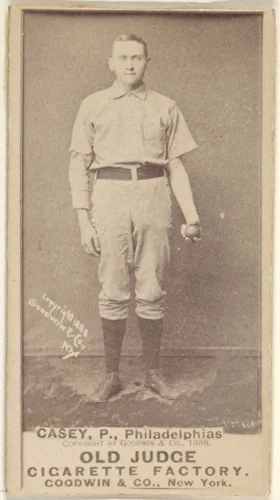 Dan Casey, Pitcher, Philadelphia, from the Old Judge series (N172) for Old Judge Cigarettes by Goodwin & Company, photograph, 1888