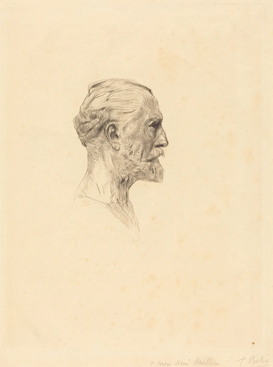 Antonin Proust by Auguste Rodin, print, 1885
