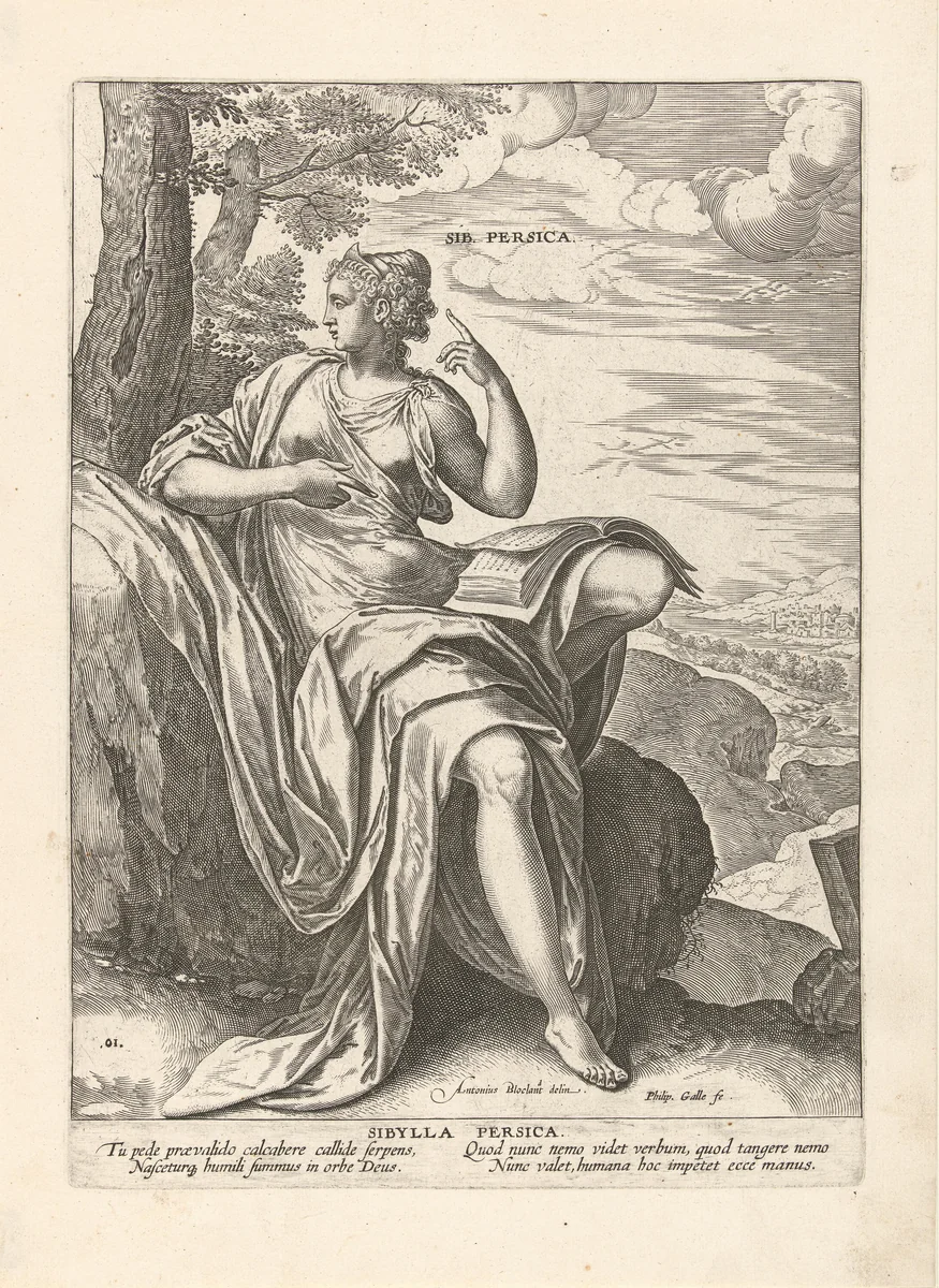Perzische Sibille by Unknown, print, 1575