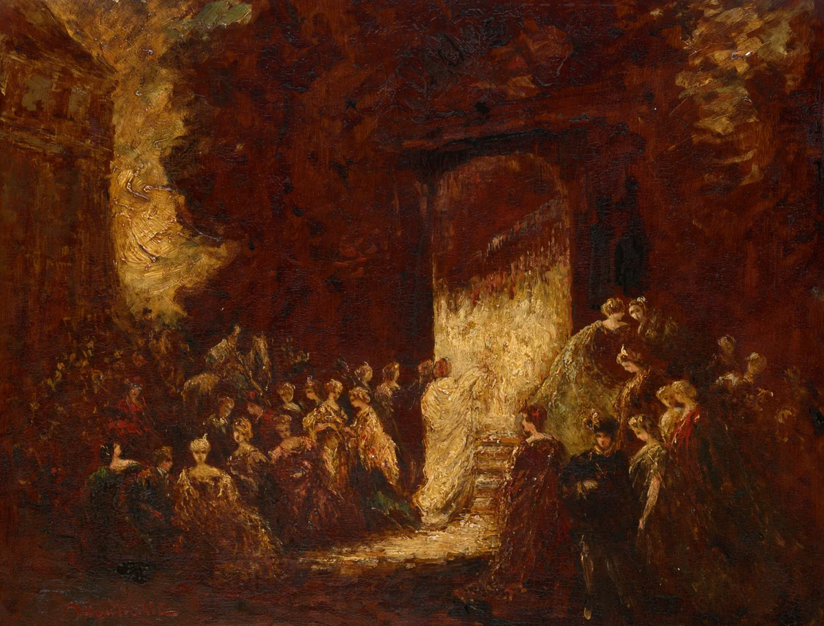 Fête d'Après-Midi by Adolphe Monticelli, painting, 1801-1900