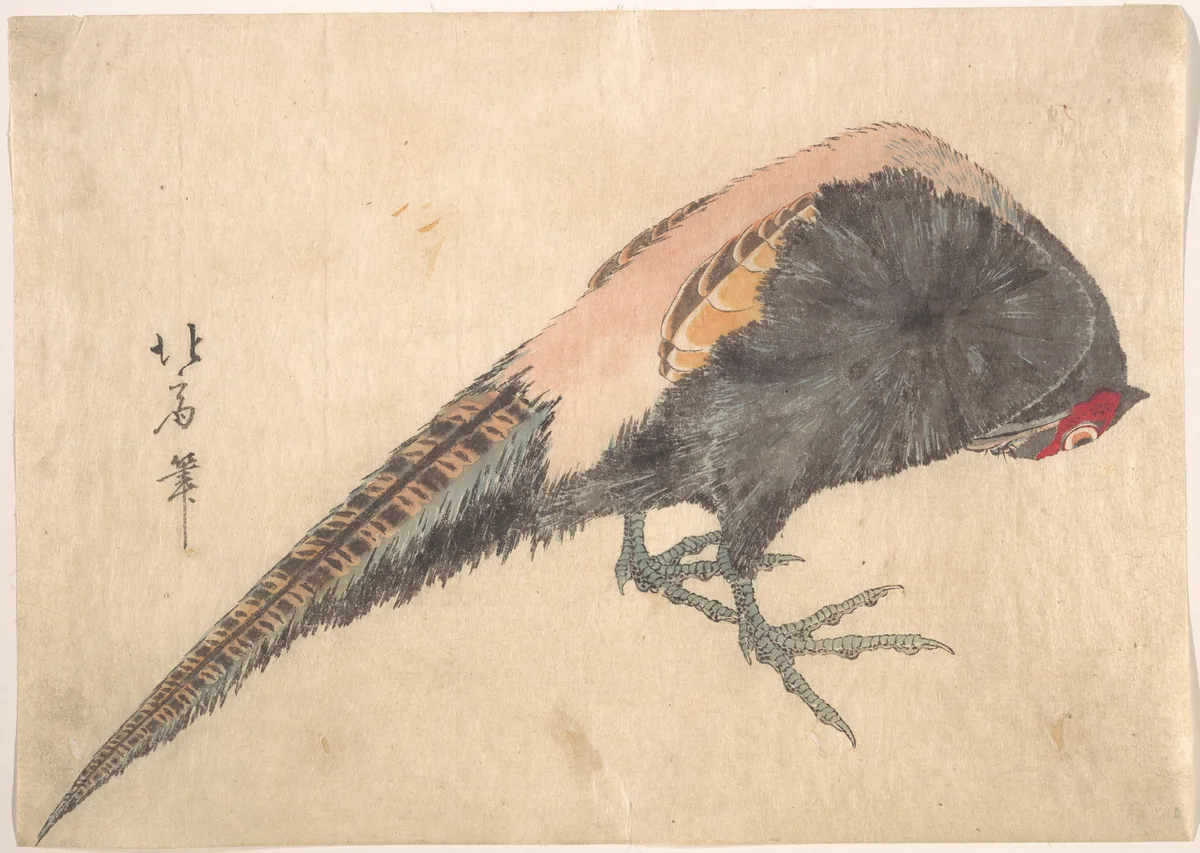 Bird by Hakusanjin Hokui, print, 1830-1840