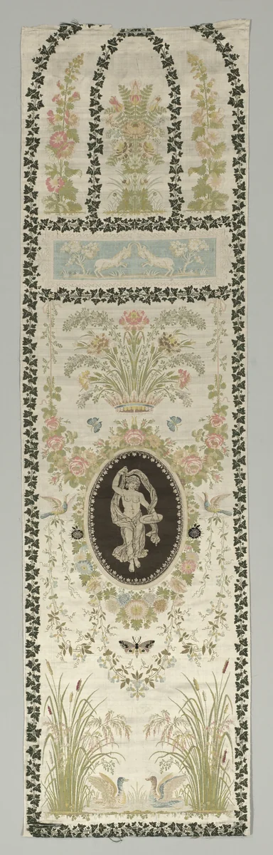 Wall Covering with Classical Figure by Philippe de Lasalle, textile, 1780-1820