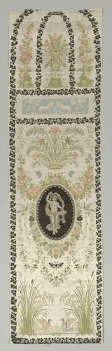 Wall Covering with Classical Figure by Philippe de Lasalle, textile, 1780-1820