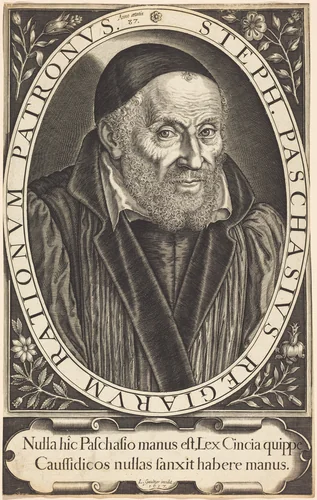 Etienne Pasquier by Léonard Gaultier, print, 1617