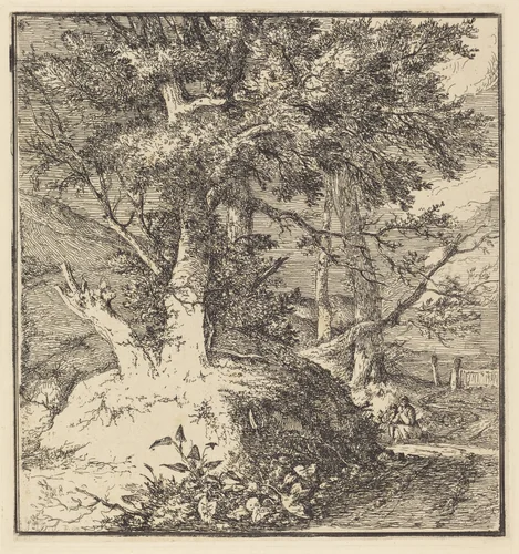 Tree on a Mound by John Crome, print, 1768-1821