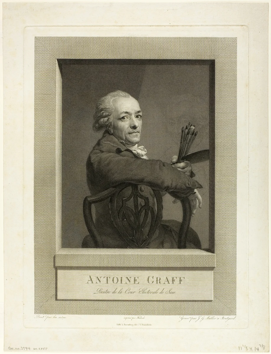 Anton Graff by Anton Graff, print, 1780-1790