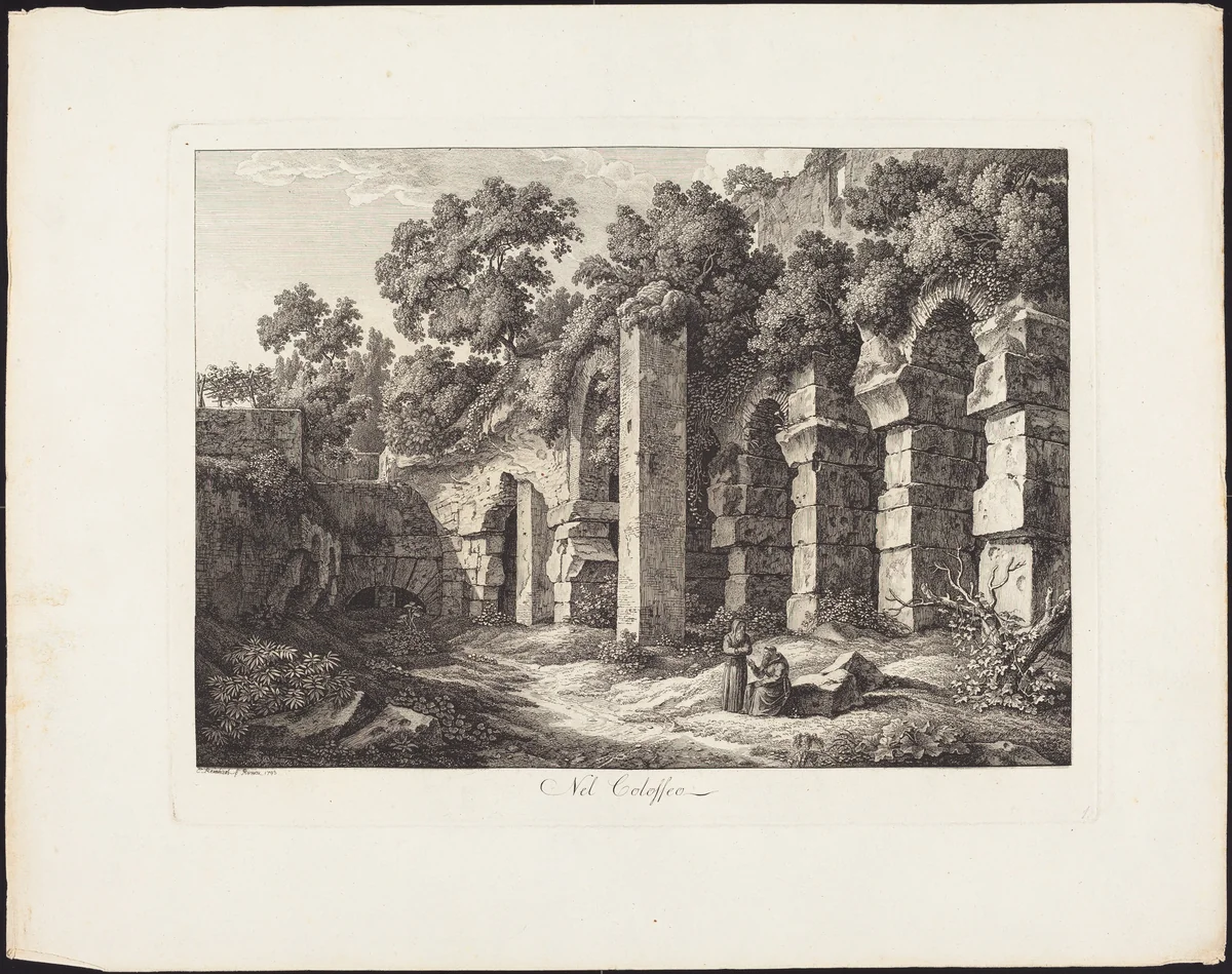 Nel Colosseo by Johann Christian Reinhart, portfolio, 1761-1847