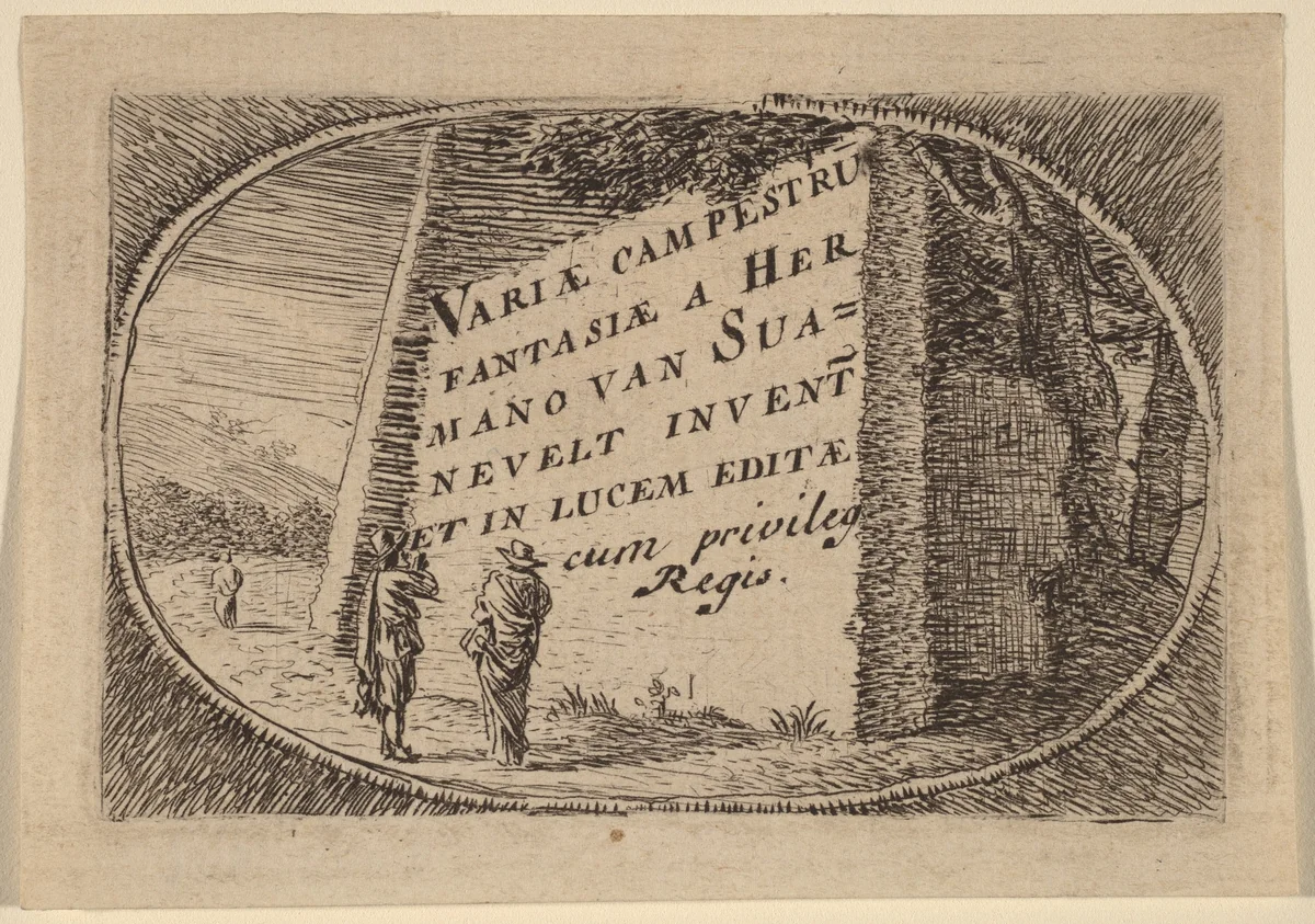 Title Page by Herman van Swanevelt, print, 1600-1655