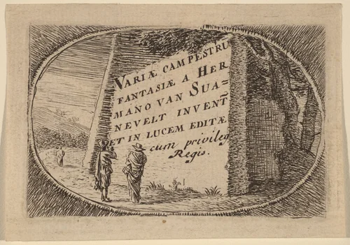 Title Page by Herman van Swanevelt, print, 1600-1655