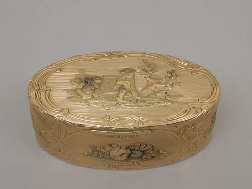 Snuffbox by Les Frères Toussaint, metalwork, 1770-1780