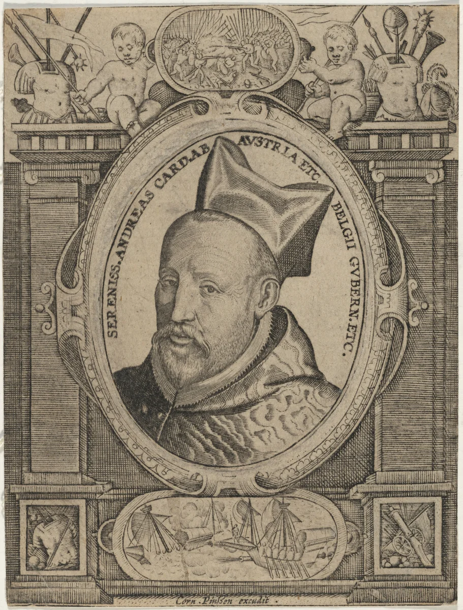 Andreas, Cardinal of the Holy Roman Empire by Cornelius Pinssen, print