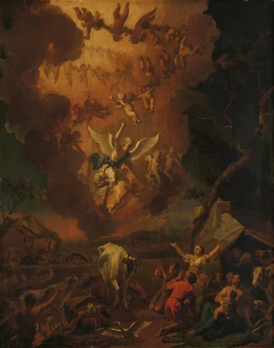 The Annunciation to the Shepherds by Abraham Daniëlsz. Hondius, painting, 1663